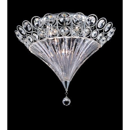 Cwi Lighting Lina 6 Light Bowl Flush Mount With Chrome Finish 5026C23C